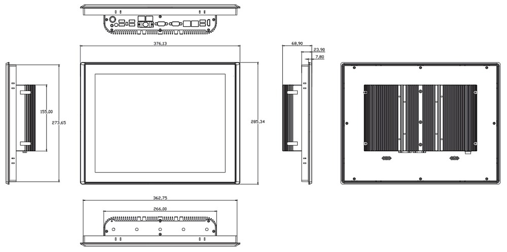 Product dimensions