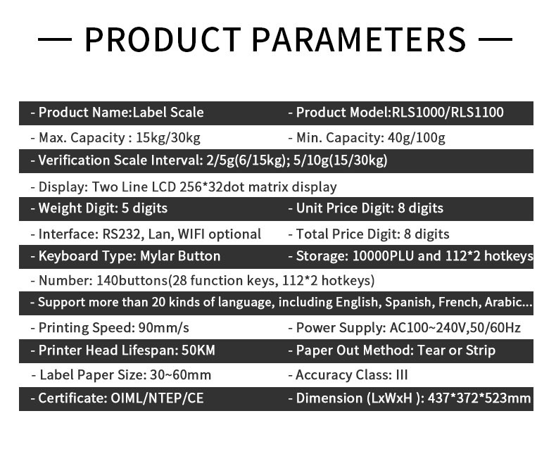 Barcode Labe Scale