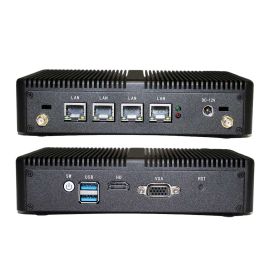 Безвентиляторный промышленный ПК VenBOX M3 Intel N5095, 4*RJ45 i225-V 2,5 Гбит/с Gigabit LAN, 2xUSB, USB3.0, VGA, 4G/3G Wi-Fi, межсетевой экран, маршрутизатор, сервер pfSense
