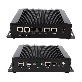 Промышленный безвентиляторный мини-ПК VenBOX G9, 6x LAN, двойной COM, модуль 3G/4G, SIM-карта для межсетевого экрана Pfsense, маршрутизатор Wi-Fi