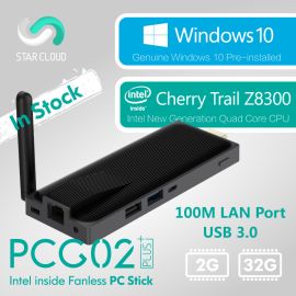 Безвентиляторный MeLE PCG02 Plus с LAN Quad Core Мини ПК Genuine Windows 10 Z8300 2Гб DDR3 32Гб eMMC BT 4.0 HDMI WiFi | PCG02Plus | MeLE | VenSYS.ua