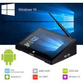 Мини-ПК PIPO X10 Pro 10,8 дюйма с Windows 10, Android 5.1, ТВ-приставка Z8350, четырехъядерный мини-бокс, 4 ГБ ОЗУ, 64 ГБ ПЗУ, HDMI Media Box BT, двойная ОС | PiPo-X10 | ENYBox | VenSYS.ua