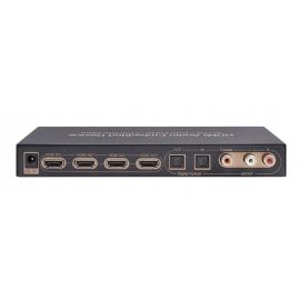 Переключатель HDMI 3x1 4K ARC с экстрактором аналогового/цифрового аудіо SPDIF/RCA | HDCN0036M1 | ASK | VenSYS.ua