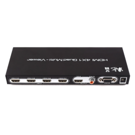 Чотириядерний мультипроглядач HDMI 4x1 1080P FHD SPDIF | HDSW0019M1 | ASK | VenSYS.ua