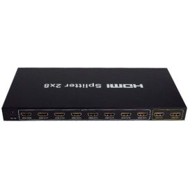 HDMI switch splitter 2x8 Metal House | HDSP0208 | ASK | VenSYS.ua