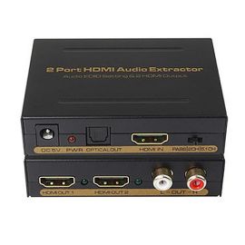 HDMI Splitter 1x2 HDMI + Audio (SPDIF+L/R) Audio Extractor, 3D,1080P | HDSP0002M1 | ASK | VenSYS.ua