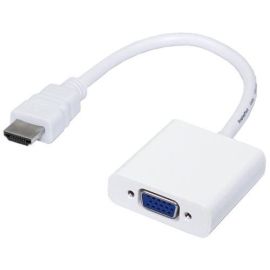 Переходник, конвертер HDMI до VGA без звука, белый | HDMI-010a | N/A | VenSYS.ua