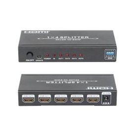 HDMI 1.4 разветвитель 1x4 с EDID 1080P 3D | HDV-9814 | PlayVision | VenSYS.ua