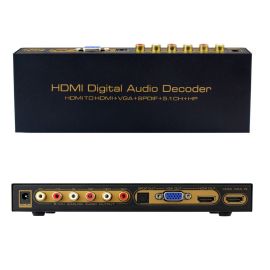HDMI цифровой декодер/конвертер аудио HDMI к HDMI + VGA + SPDIF + аналоговое 5.1 | HDCN0012M1 | ASK | VenSYS.ua