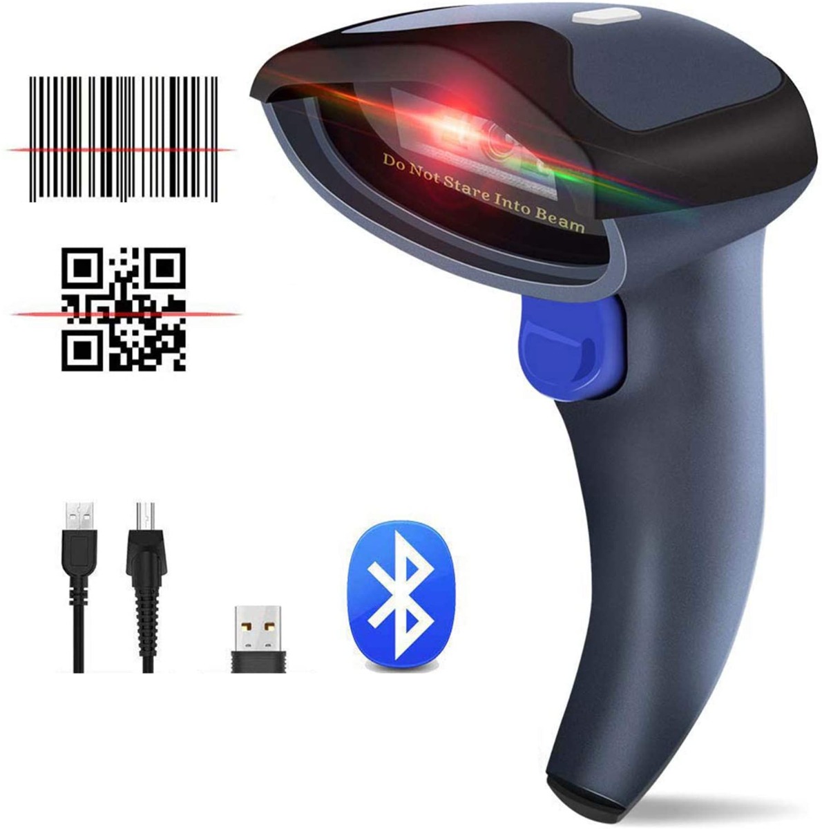 NT-W8 scan 1D, 2D, QR codes by USB, Bluetooth, wireless