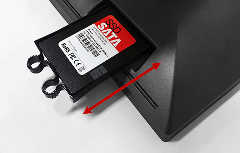 Easy SSD replacement with sliding structural design